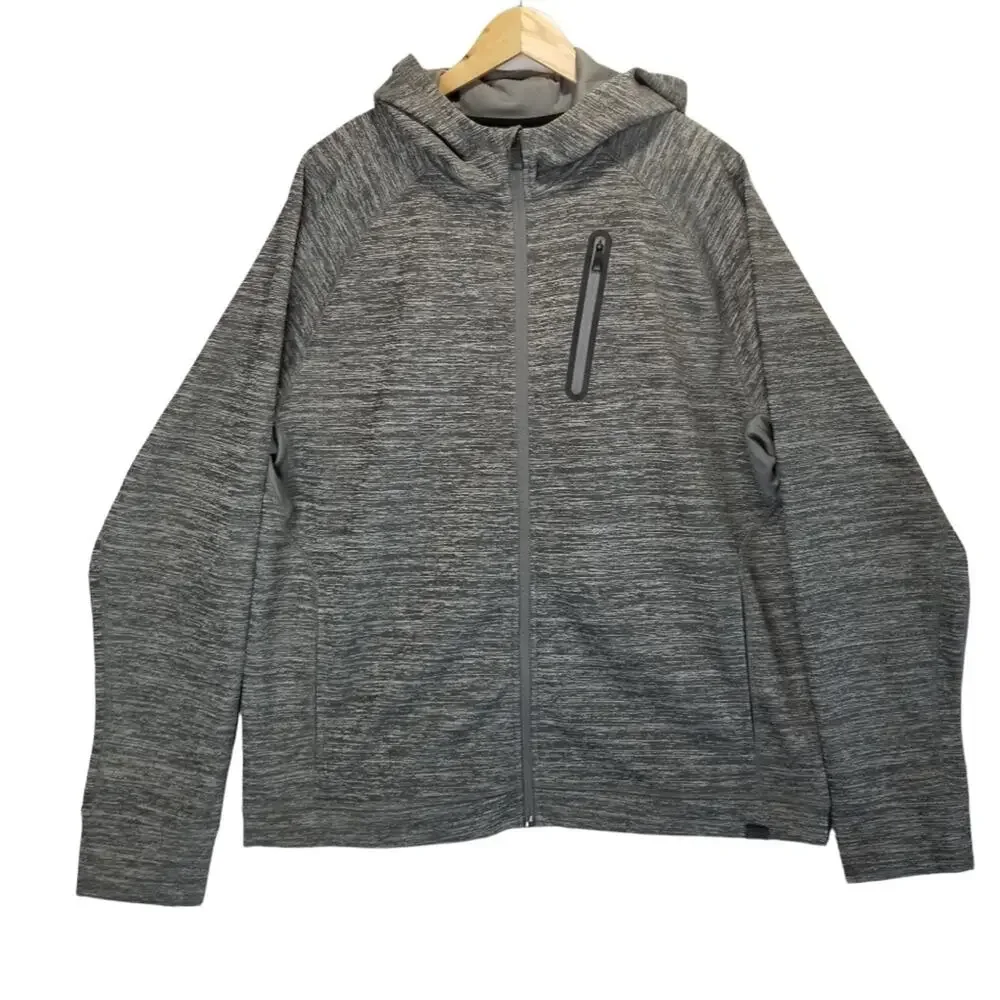 Hawke & Co Hoodie Mens XL Gray  Zip up